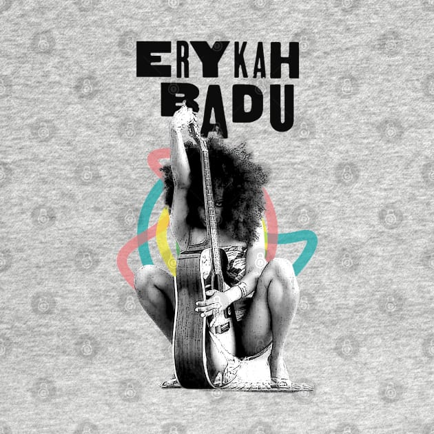 Erykah Badu | Vintage RNB Black White by Wkenca Barada